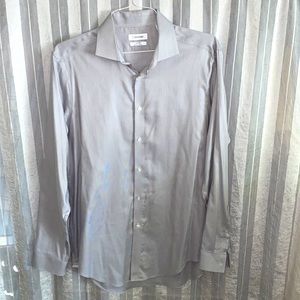 Calvin Klein button up shirt slim fit performance non iron size 16.5 34/35